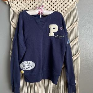 Polo Ralph Lauren Navy Blue Varsity Sweatshirt sz7